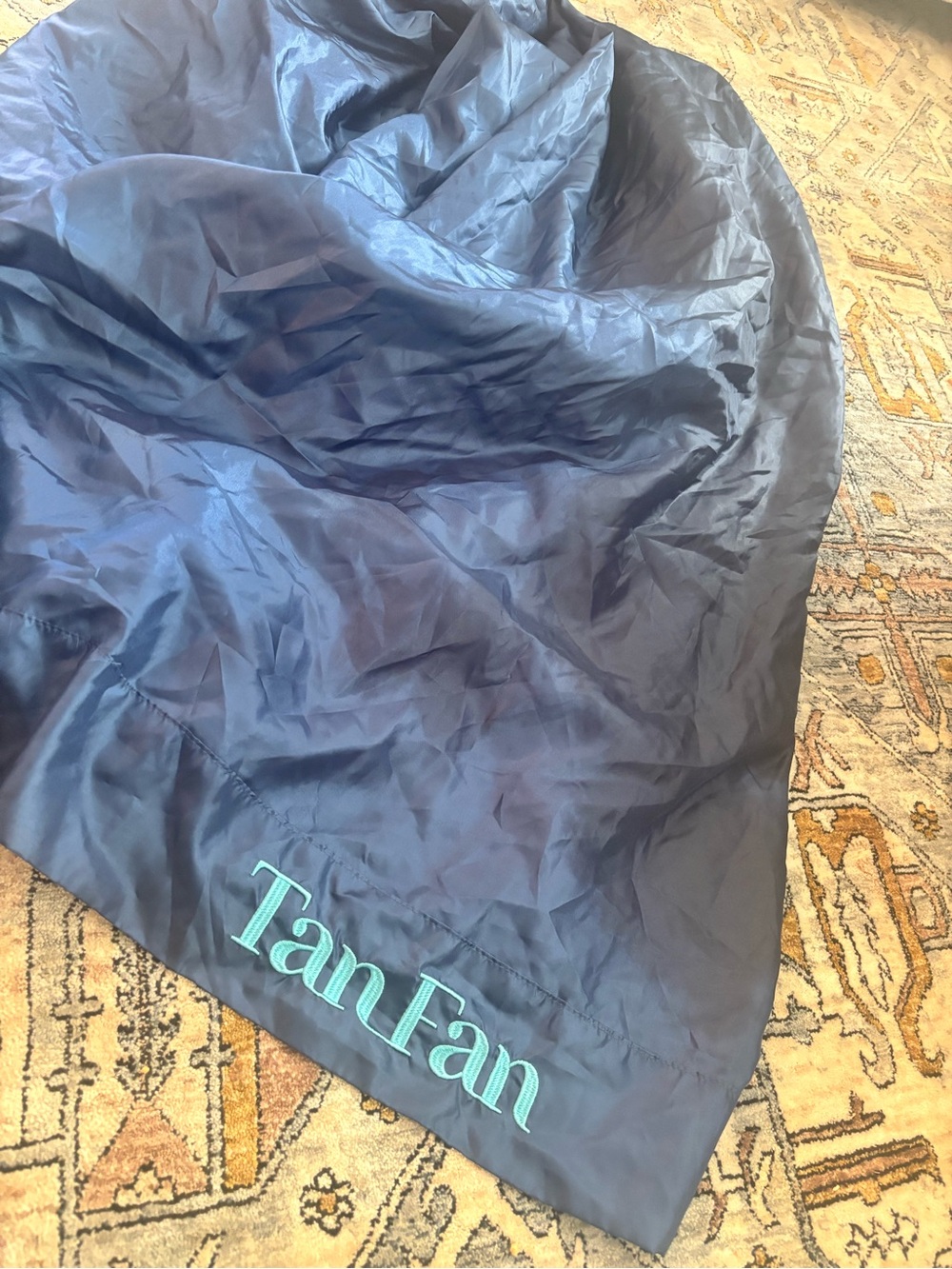 Tan Fan Self Tan Sleep Sac Keep Sheets Clean Fake Tanner Stains NWOT Navy